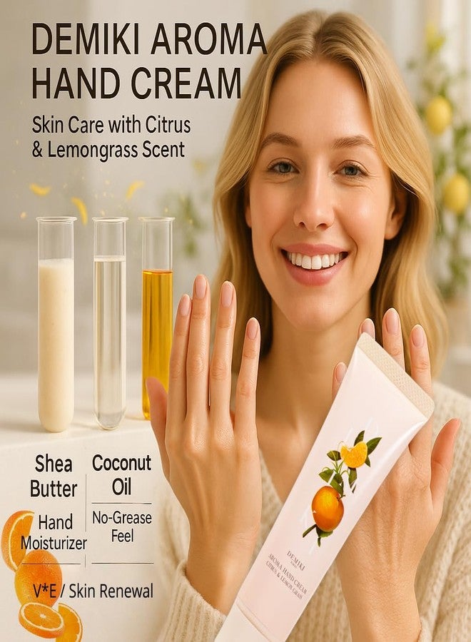 DEMIKI Shea Butter Hand Cream for Dry Cracked Hands,Japanese Skin Care Hand Lotion with Shea Butter, Coconut Oil, Hand Cream for Women,Travel Essentials,Travel Size 2pcs/50gx2/1.7fl.ozx2 - Image 2